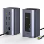 Hub USB-C Baseus Air Spacemate 12 em 1, 2x HDMI 4K@60Hz, 2x USB-C 10Gbps, 2x USB-A 5Gbps, 2x USB-A 480Mbps, RJ45, SD/microSD, USB-C PD, Cinzento
