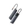 Hub USB-C Baseus Metal Gleam II 10 em 1 HDMI USB-A USB-C RJ45 SD/TF - Cinzento sideral