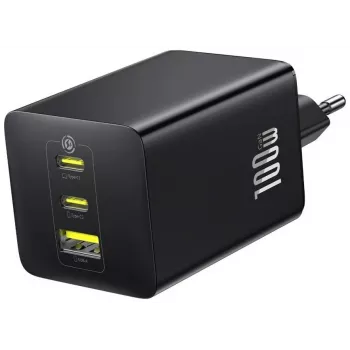 Carregador Baseus EnerFill FE11 100W 2 x USB-C + USB-A - preto
