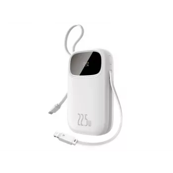 Baseus EnerFill FC31 20000 mAh 22,5W USB-C + Lightning Power Bank branco