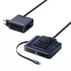 Baseus Nomos NH21 Estação de carregamento sem fios 6 em 1 245W com dois cabos USB-C retráteis - preto