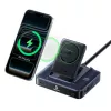 Baseus Nomos NH21 Estação de carregamento sem fios 6 em 1 245W com dois cabos USB-C retráteis - preto