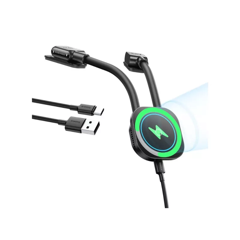 Baseus PrimeTrip C03sPro suporte de painel para carro com carregador por indução, adesivo, preto