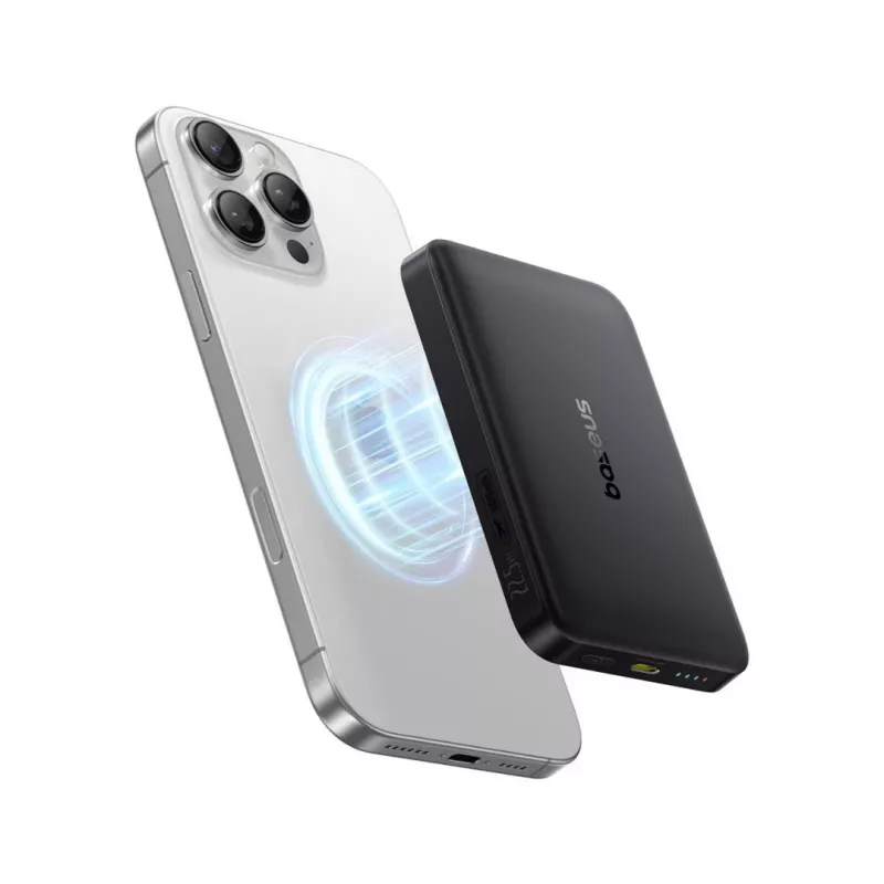 Baseus EnerFill FM12 10000 mAh 22,5W Qi2 MagSafe preto