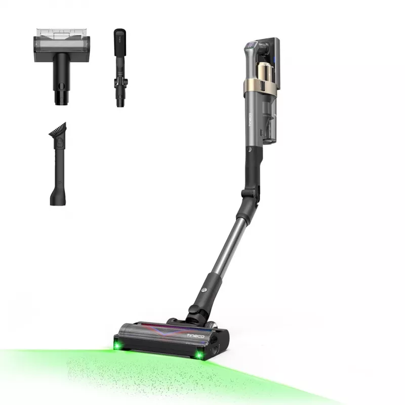 Aspirador vertical com bateria Tineco Pure One A90S com tecnologia de sensor inteligente iLoop, 120 AW, 40 min de autonomia, filtro HEPA, ecrã LED