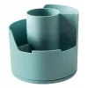 Porta-canetas Deli LonGreen 12x12x11 cm azul-claro