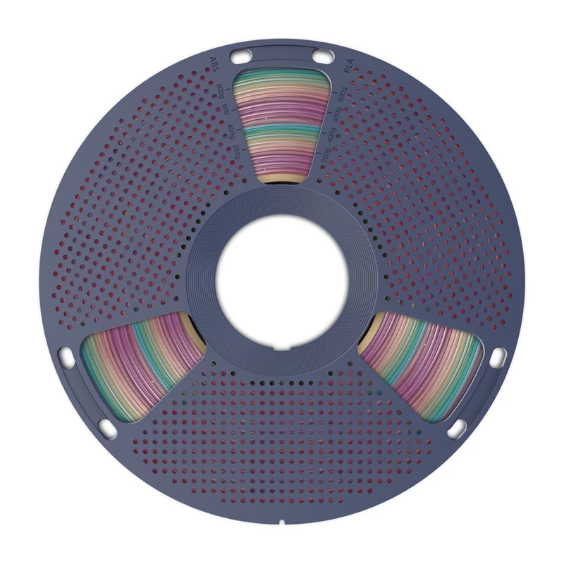 Filamento SUNLU PLA Transparent Rainbow 1,75 mm 1 kg para impressora 3D
