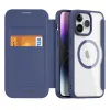 Capa tipo carteira Dux Ducis Skin X Pro com MagSafe para Apple iPhone 15 Pro Max, preto