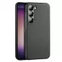 Capa Dux Ducis Grit para Samsung Galaxy S23+ - parte traseira elegante em pele sintética - preto