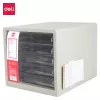 Unidade de gavetas de secretária Deli 5 gavetas 27,5x34x26 cm cinzento-claro