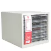Unidade de gavetas de secretária Deli 5 gavetas 27,5x34x26 cm cinzento-claro
