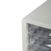 Unidade de gavetas de secretária Deli 5 gavetas 27,5x34x26 cm cinzento-claro