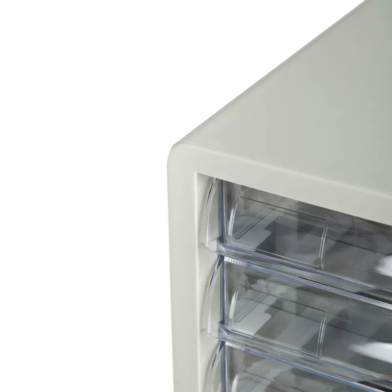 Unidade de gavetas de secretária Deli 5 gavetas 27,5x34x26 cm cinzento-claro