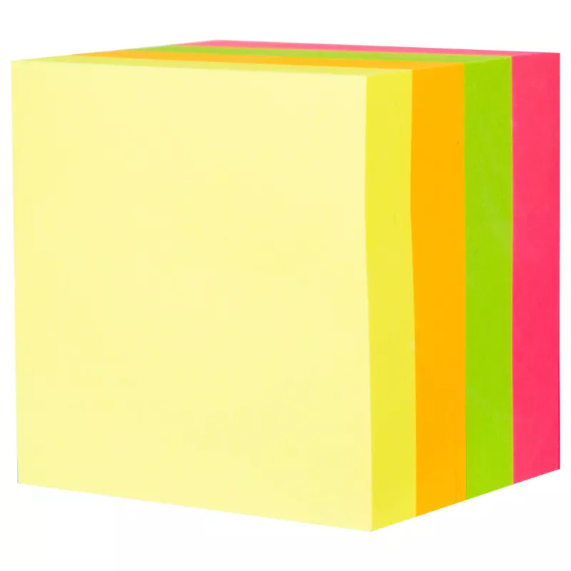 Deli Stick-up notas autoadesivas EA03303, 400 folhas, cores variadas, 5,1 x 5,1 cm