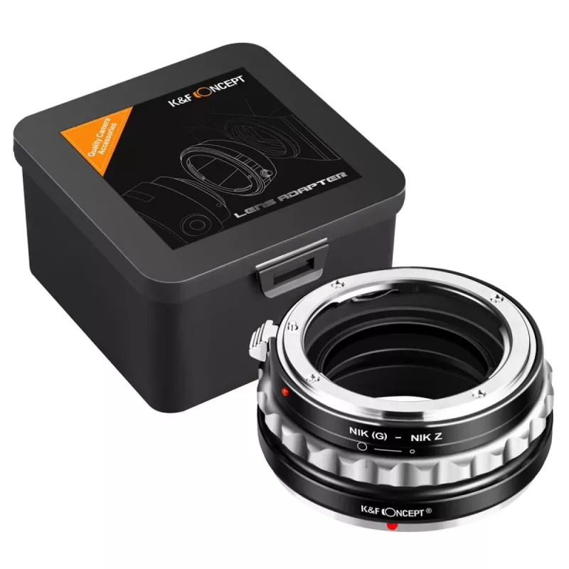 K&F Concept Adaptador de Objetiva Nikon F (G/AF-S) para Nikon Z, Preto, Modelo KF06.369