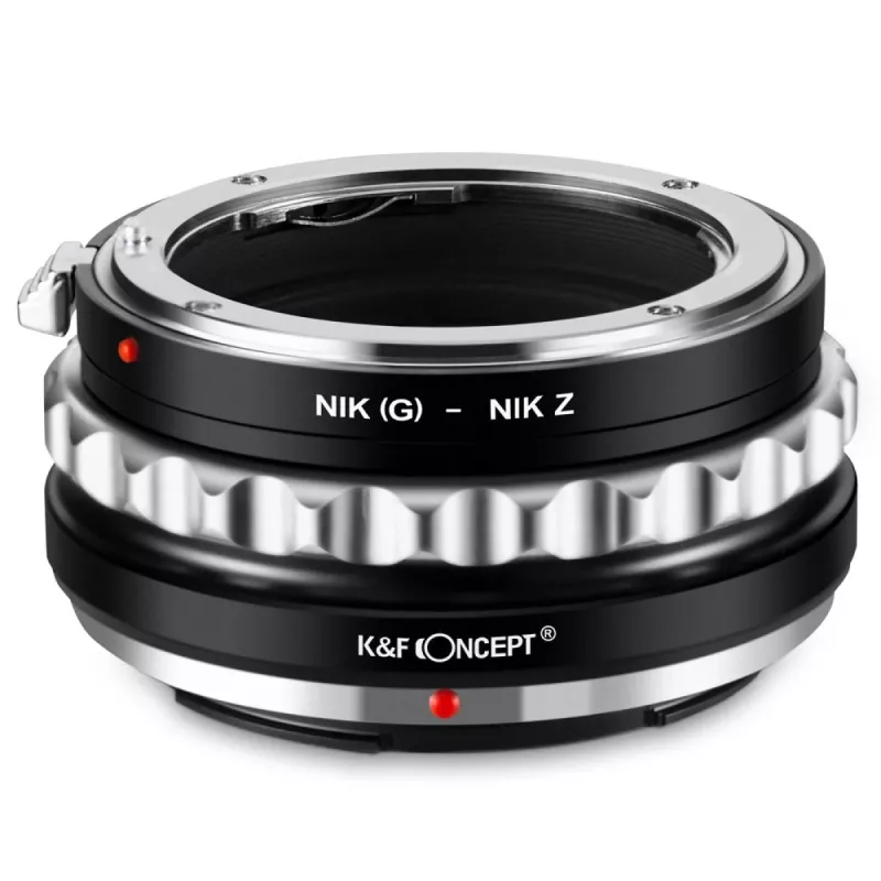 K&F Concept Adaptador de Objetiva Nikon F (G/AF-S) para Nikon Z, Preto, Modelo KF06.369