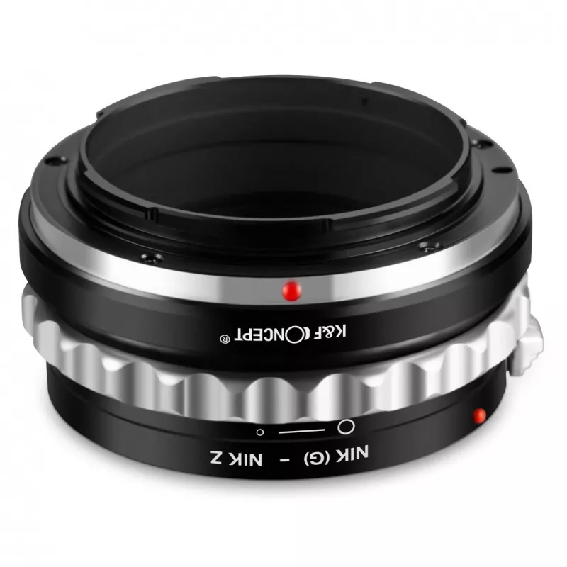 K&F Concept Adaptador de Objetiva Nikon F (G/AF-S) para Nikon Z, Preto, Modelo KF06.369