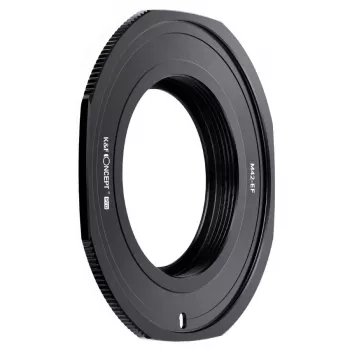 K&F Concept Adaptador de Objetiva PRO Canon EOS EF/EF-S para Corpo de Câmara M42 - Preto