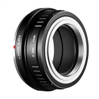 Adaptador de objetiva K&F Concept M42 para Nikon Z-Mount para Nikon Z5 Z6 Z7 Z50 Zfc Z9 Z8 Z30, preto