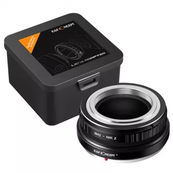 Adaptador de objetiva K&F Concept M42 para Nikon Z-Mount para Nikon Z5 Z6 Z7 Z50 Zfc Z9 Z8 Z30, preto