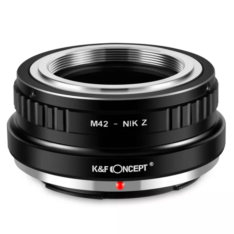 Adaptador de objetiva K&F Concept M42 para Nikon Z-Mount para Nikon Z5 Z6 Z7 Z50 Zfc Z9 Z8 Z30, preto