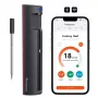 Termómetro de cozinha inteligente Meatmeet Pro com app Bluetooth/WiFi para grelhador, forno, fumador - preto