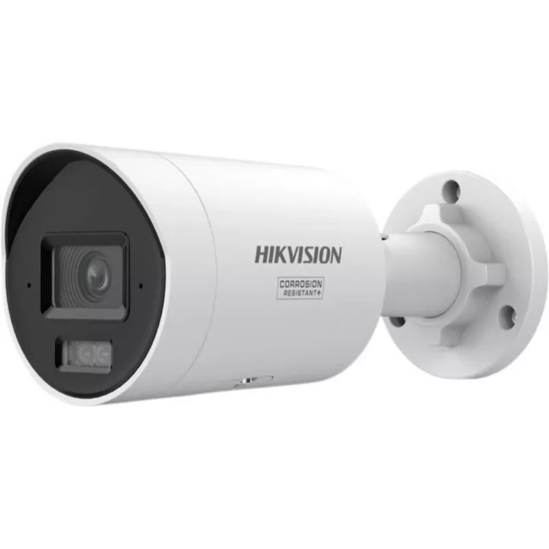 Câmara mini bullet fixa com Smart Hybrid Light e ColorVu Hikvision DS-2CD2087G3-LIY 2.8mm