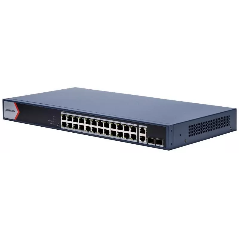 Hikvision DS-3E1528P-EI Switch gerido Gigabit PoE+ 24 portas