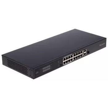Switch PoE+ não gerido POE LANG NSW2020-16T1GT1GC-POE-IN, 16 portas PoE, 230W