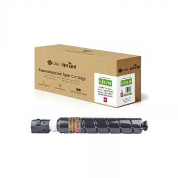 Tinteiro de toner compatível G&G Reborn para Canon C-EXV58 (3765C002) magenta