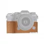 Meia capa de pele PGYTECH para câmara Fujifilm X-T5 castanha