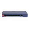 Switch gerido L2 DAHUA CS4009-8ET1GT-60 com 8 portas PoE e 1 uplink Gigabit, orçamento PoE de 60W