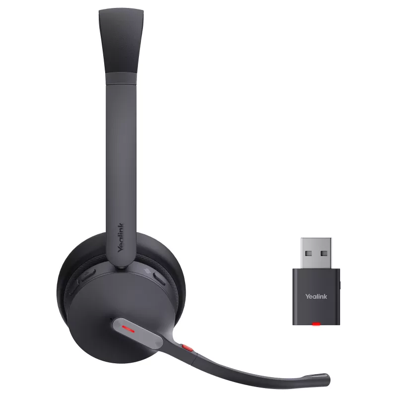 Yealink headset WH64 Hybrid Dual com base de carregamento
