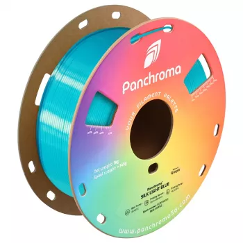 Filamento para impressora 3D Polymaker Panchroma PLA Silk, 1,75 mm, 1 kg, Light Blue