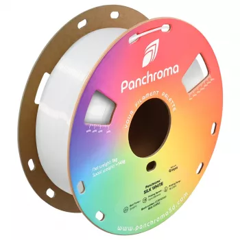 Filamento para impressora 3D Polymaker Panchroma PLA Silk, 1,75 mm, 1 kg, branco