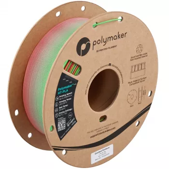 Filamento para impressora 3D Polymaker HT-PLA, 1,75 mm, 1 kg, Gradient Rainbow