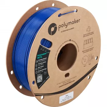 Filamento para impressora 3D Polymaker PETG, 1,75 mm, 1 kg, azul (PB05006)