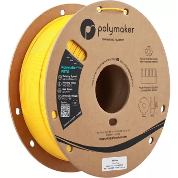 Filamento 3D POLYMAKER PETG 1,75 mm amarelo 1 kg (PB05007)