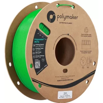 Filamento para impressora 3D Polymaker PETG, 1,75 mm, 1 kg, verde (PB05011)