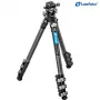 Leofoto LSR-284C+LH-30 Tripé CNC com base niveladora e fecho oscilante, 4 partes 28/25/22/19mm