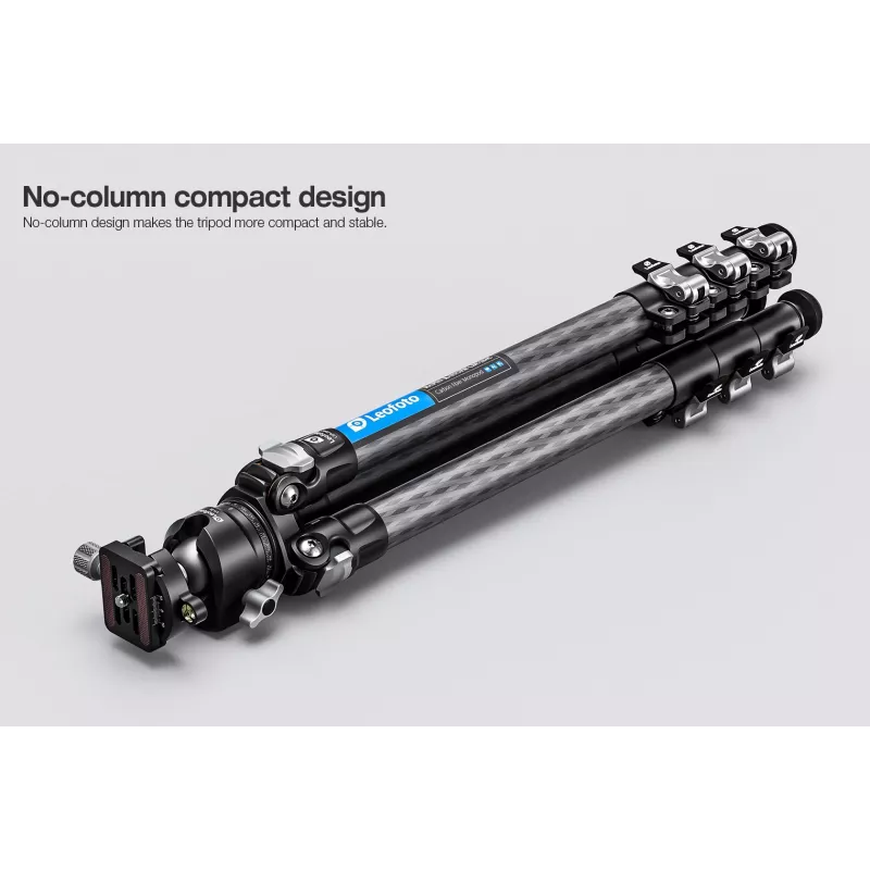 Leofoto LSR-284C+LH-30 Tripé CNC com base niveladora e fecho oscilante, 4 partes 28/25/22/19mm