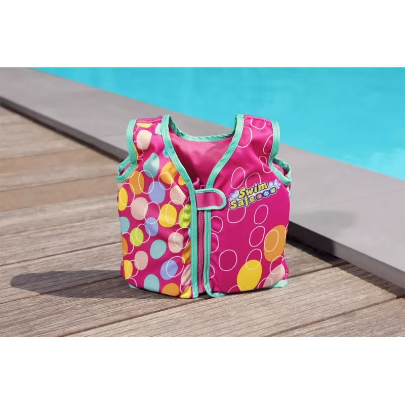 Bestway 32176 Colete salva-vidas rosa 51 cm