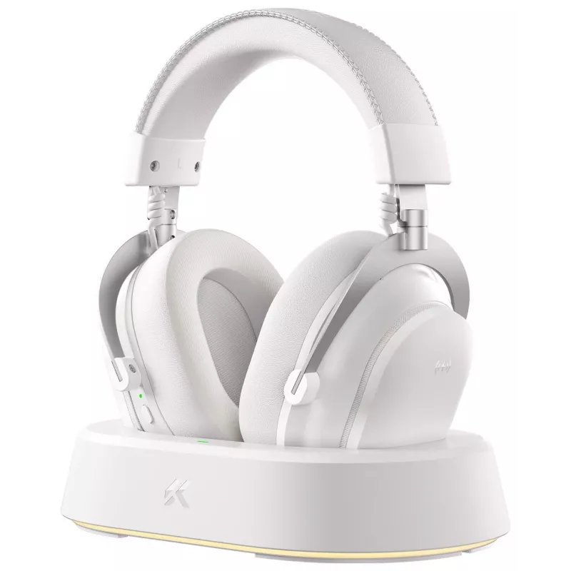 Auscultadores gaming sem fios MCHOSE V9 Turbo, branco