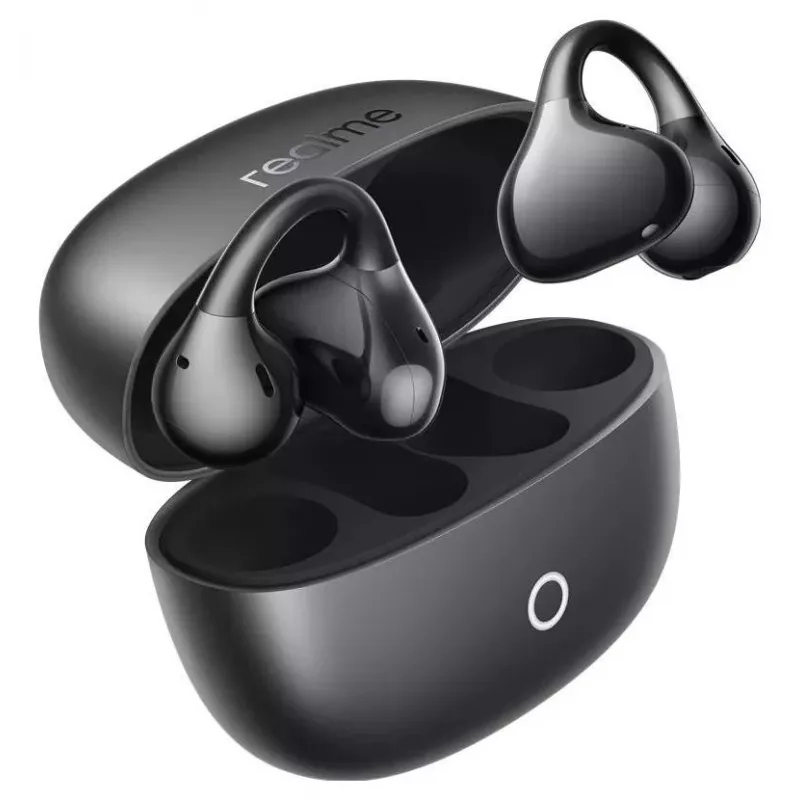 realme Buds Clip Czarne Black Auscultadores com Fio com Jack de 3,5 mm e Microfone