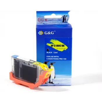 G&G Ninestar cartucho de tinta compatível para Canon CLI-42BK (6384B001) preto