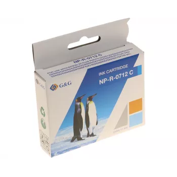 G&G Ninestar cartucho de tinta compatível para Epson T0712/C13T07124012 ciano