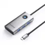 ORICO PW11 docking station USB-C 6-em-1, 3x USB-A 3.0, 1x USB-C 3.0, 1x USB-C PD 100W, 1x HDMI 4K 30Hz, cinzento