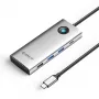 ORICO PW11 Dock USB-C 8-em-1, 2x USB-A 3.0, 1x USB-A 2.0, 1x USB-C 3.0, 1x USB-C PD 100W, 1x HDMI 4K 60Hz, 1x VGA 1080P 60Hz, 1x RJ45 Gigabit Ethernet, prateado