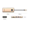 ORICO PW11 Dock USB-C 8-em-1, 2x USB-A 3.0, 1x USB-C PD 100W, 1x HDMI 4K 60Hz, 1x microSD/SD, 1x RJ45 Gigabit Ethernet, 1x Áudio 3,5 mm, ouro rosa