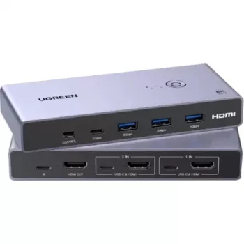 UGREEN CM692 Comutador KVM HDMI 2 entradas 1 saída